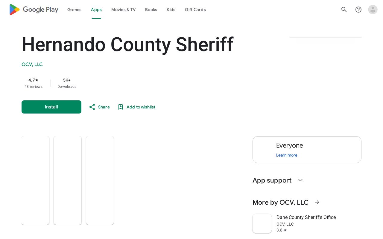 Hernando County Sheriff app information for arrest-related alerts
